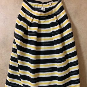 Black, White, and Yellow Skirt